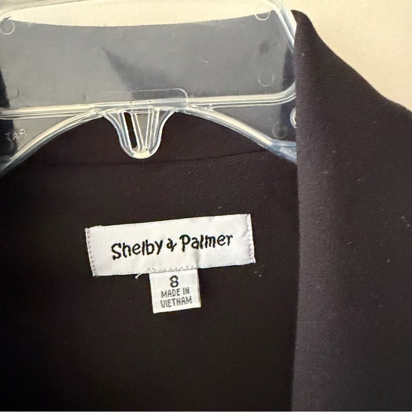 Shelby & Palmer Classic Sophisticated Black Blazer Dress with Sleek Design - Picture 6 of 14